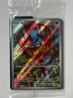 Pokemon TCG Riolu 010 ETB Promo Mega Evolutions Sealed Black Star Promo - Image 3