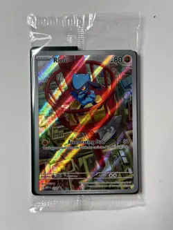 Pokemon TCG Riolu 010 ETB Promo Mega Evolutions Sealed Black Star Promo - Image 4