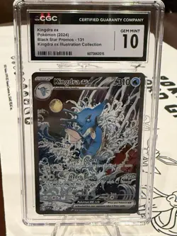 2024 POKEMON SVP EN-SV BLACK STAR PROMO 131 KINGDRA EX CGC 10 - Image 1