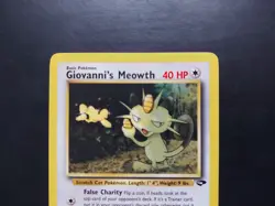 Pokemon - Giovanni's Meowth 43/132 Uncommon Gym Challenge - Image 2