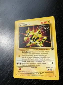 Pokemon Warner Bros Movie Black Star Promo Electabuzz 2 Excellent Condition - Image 2