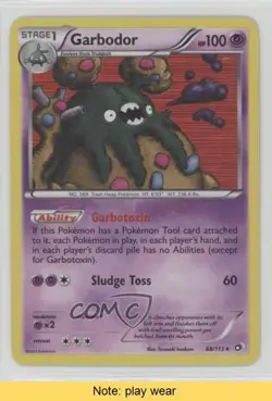 Garbodor Holo Pokemon Black & White Legendary Treasures #68 READ 2f4 - Image 1