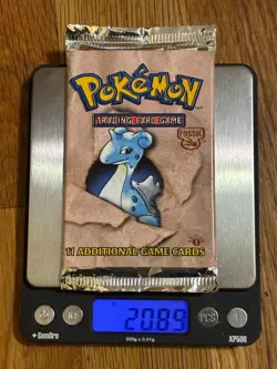 Pokemon 1st Edition Fossil Set Sealed Booster Pack 20.89 Grams Auction! - Image 1