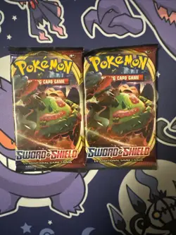 Pokemon Sword & Shield Base Set Booster Packs 2 Packs - Image 1