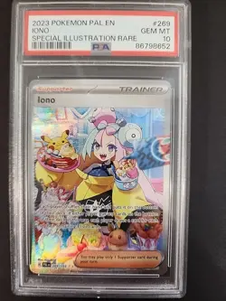 Pokemon Iono Special Illustration Rare Paldea Evolved #269/193 PSA 10 - Image 1