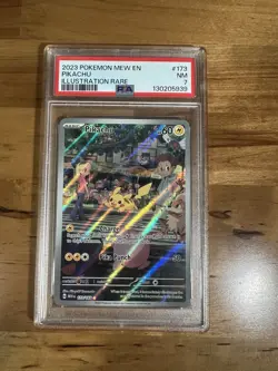 PSA 7 Pikachu Illustration Rare #173 2023 Pokemon Mew En-151 127011533 - Image 1