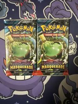 Pokemon TCG: Scarlet and Violet Twilight Masquerade Booster Packs X2 - Image 1