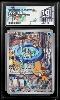 Ace 10 Squirtle 148/142 - Stellar Crown - Illustration Rare - Pokemon TCG - Image 1