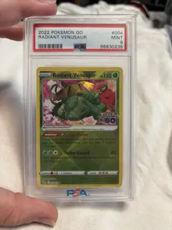 2022 Pokemon Go 004/078 Radiant Venusaur PSA 9 MINT - Image 1