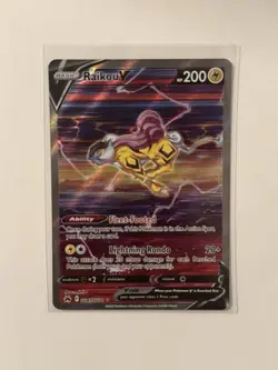 Pokemon TCG Crown Zenith Galarian Gallery Ultra Rare Raikou v GG41/GG70 - Image 1