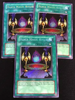Yugioh Black Magic Ritual PP01-EN002 Secret x3 (MP) - Image 1