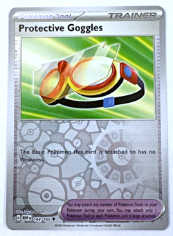 Protective Goggles Reverse Holo 164/165 Scarlet & Violet 151 Pokemon Card - NM - Image 1
