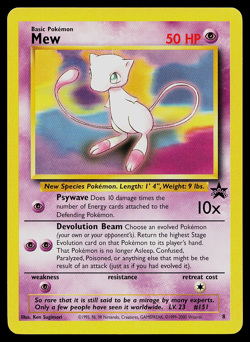 Pokemon Card - Mew #8 WoTC Black Star Promo - Image 1