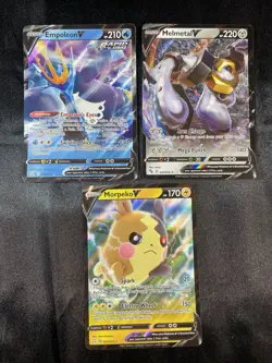 Pokemon Tcg 3 Card V Lot Empoleon #40 Morpeko #37 Melmetal #47 NM/LP - Image 1