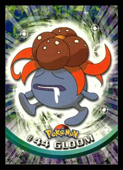 Pokemon Topps TV Animation Edition #44 Gloom Blue Logo Card - Image 1