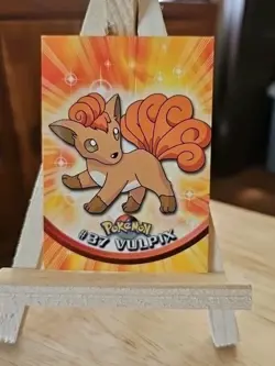 Pokemon Card Vulpix #37 TOPPS Series 1 Blue Logo 1st Print Non-Holo - Image 1