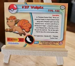 Pokemon Card Vulpix #37 TOPPS Series 1 Blue Logo 1st Print Non-Holo - Image 2