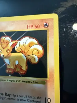 Pokemon Vulpix 68/102 1st Edition Shadowless Base Set Card Unplayed Near Mint - Image 3