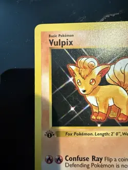 Pokemon Vulpix 68/102 1st Edition Shadowless Base Set Card Unplayed Near Mint - Image 4