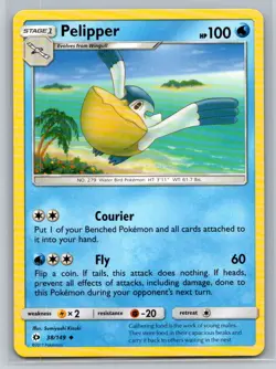 Pelipper #38/149 SM Base Set Uncommon - Pokemon Cards G3 - Image 1