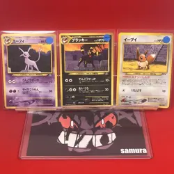 3set!! NM-~NM) Pokemon Card Old-Back Era Eevee Evo. Set Japanese Espeon Umbreon - Image 1