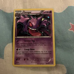 Pokemon Gengar Holo Rare Card 60/162 XY Breakthrough - Image 1