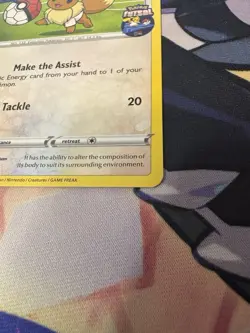 2020 Eevee On The Ball 002/005 Futsal Promo UK Exclusive Pokemon Card NM - Image 2