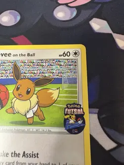 2020 Eevee On The Ball 002/005 Futsal Promo UK Exclusive Pokemon Card NM - Image 3