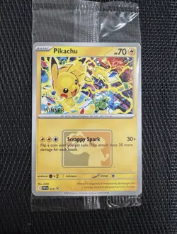 Pokemon Pikachu Winner Stamp Promo 2025 World Championships 3 cards Sealed NM - Image 1