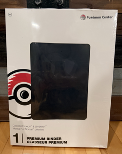 Pokemon Center Exclusive Celestial Espeon Umbreon Premium Trading Card Binder - Image 1