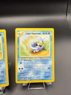 Pokemon TCG Light Vaporeon Card Neo Destiny 52/105 1002 BOTH cards - Image 5