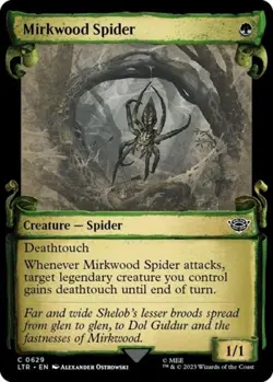 NM Foil C - Mirkwood Spider (Showcase Scrolls): LoTR - Image 1