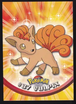 Pokemon Card Vulpix #37 TOPPS Series 1 Red Logo Non-Holo - Image 1
