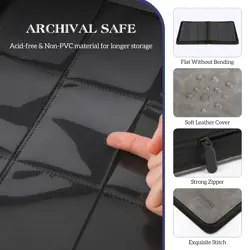 TCGUARD Trading Card Binder, 9 Side Loading Pocket Card Album Hold Up to 540 ... - Image 4