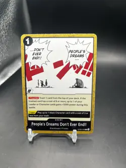 One Piece TCG BASE CARD- People's Dreams Don't Ever End!! OP08-096 - Image 1