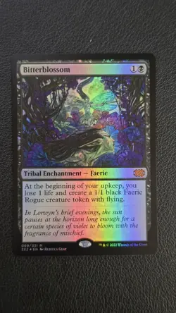 Bitterblossom 69/331 M 2x2 Foil Holo Mtg Magic The Gathering Double Masters 2022 - Image 1