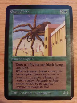 Giant Spider - Alpha Edition - Lightly Played LP - Common - Image 1