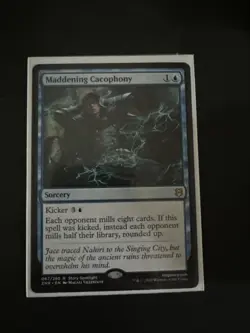 mtg zendikar rising maddening cacophony #67 NM unplayed - Image 1