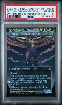 Ultima, Origin of Oblivion - #324 - Borderless - Foil - Final Fantasy - PSA 10 - Image 2