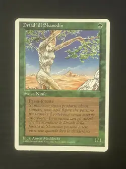 Magic MTG Italian Revised Shanodin Dryads Artist Proof Near Mint Only 50 Exist! - Image 1