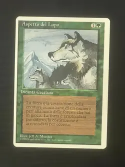 Magic MTG Italian Revised Aspect of Wolf Artist Proof Near Mint - Only 50 Exist! - Image 1