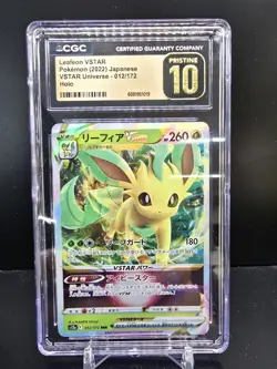1015002 -Pokemon TCG Leafeon VSTAR Holo 012/172 VSTAR Universe JP CGC Pristine10 - Image 1