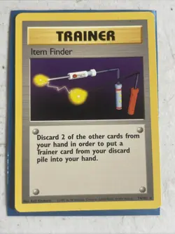 1999 Pokemon Unlimited Item Finder 74/102 LP - Image 1