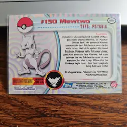 2000 Topps Pokemon TV Animation Edition Series 3 non foil #150 Mewtwo - Image 2