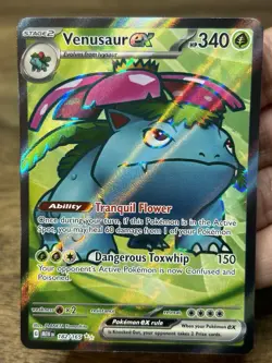 Venusaur ex 182/165 Sv: Scarlet & Violet 151 Holo Full Art Pokemon TCG - Image 3