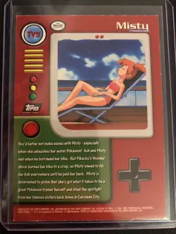 Tv3 Misty 1999 Pokemon Holo Topps - Image 2