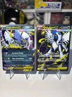 Pokemon 2025 Mega Absol EX 161/132 Ultra Rare Near Mint & 086/132 Double Rare NM - Image 1