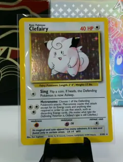 Clefairy 5/102 Holo Rare Base Set Pokemon Card - Image 3