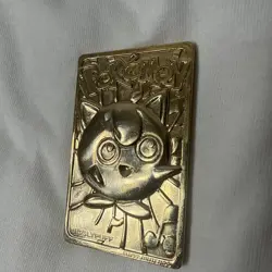 Vintage 1999 Burger King Pokemon 23k Gold Plated JIGGLYPUFF Trading Card - Image 2