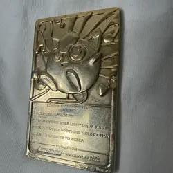 Vintage 1999 Burger King Pokemon 23k Gold Plated JIGGLYPUFF Trading Card - Image 5